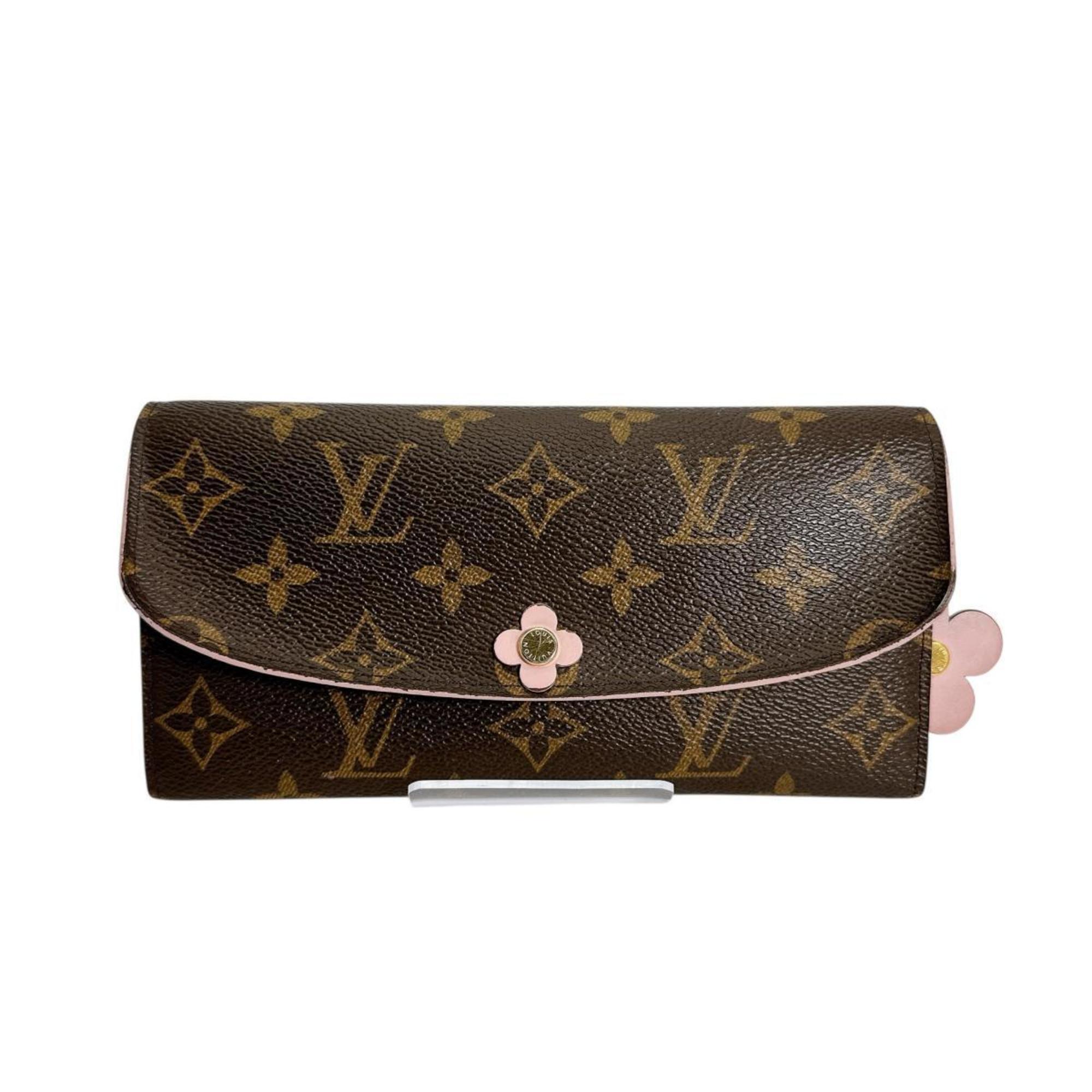 Louis Vuitton Louis Vuitton Long Wallet Monogram Portefeuille Emily Canvas M6...